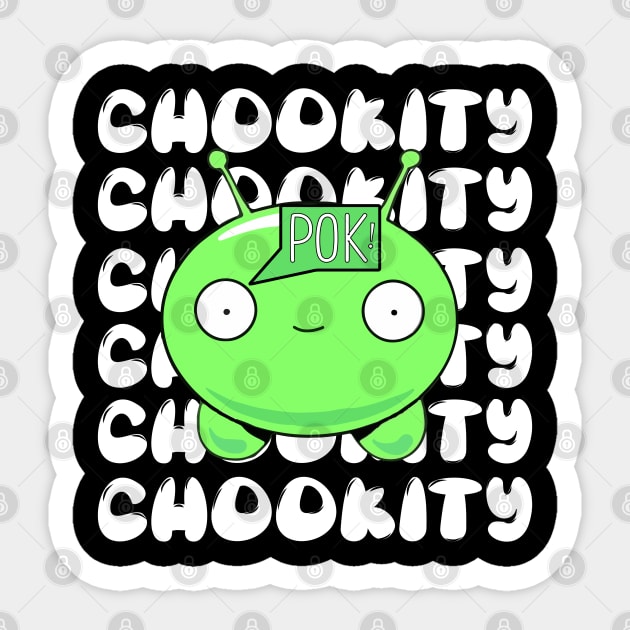 Mooncake - Chookity Pok Sticker by WaltTheAdobeGuy